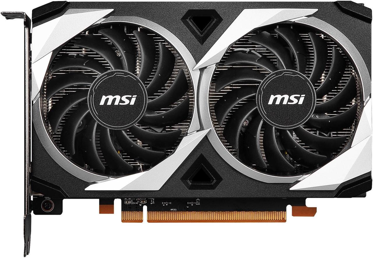 MSI Mech Radeon RX 6500 XT 4GB GDDR6 PCI Express 4.0 Video Card RX 6500 XT MECH 2X 4G OC