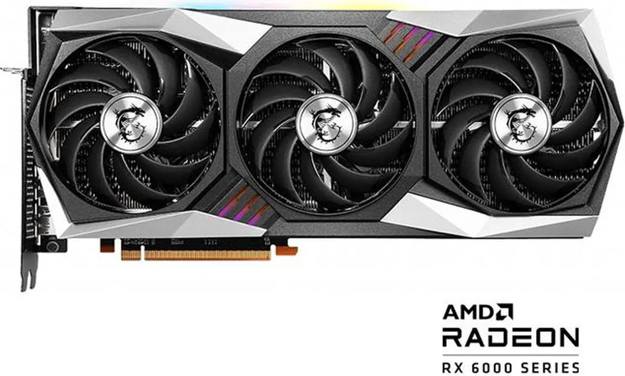 Alt view image 2 of 8 - MSI Gaming Radeon RX 6800 XT 16GB GDDR6 PCI Express 4.0 Graphics Card RX 6800 XT Gaming Z Trio 16G