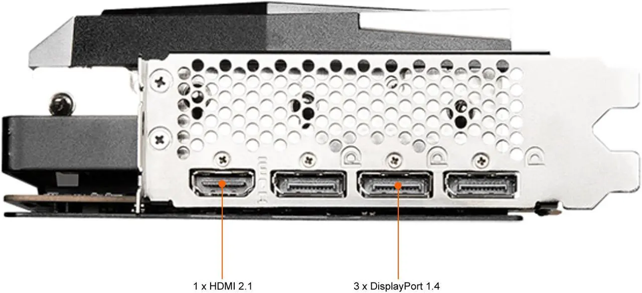 Alt view image 6 of 8 - MSI Gaming Radeon RX 6800 XT 16GB GDDR6 PCI Express 4.0 Graphics Card RX 6800 XT Gaming Z Trio 16G