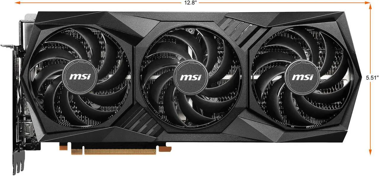 Alt view image 2 of 11 - MSI GeForce RTX 3090 Ti 24GB GDDR6X PCI Express 4.0 SLI Support ATX Graphics Card RTX 3090 TI BLACK TRIO 24G