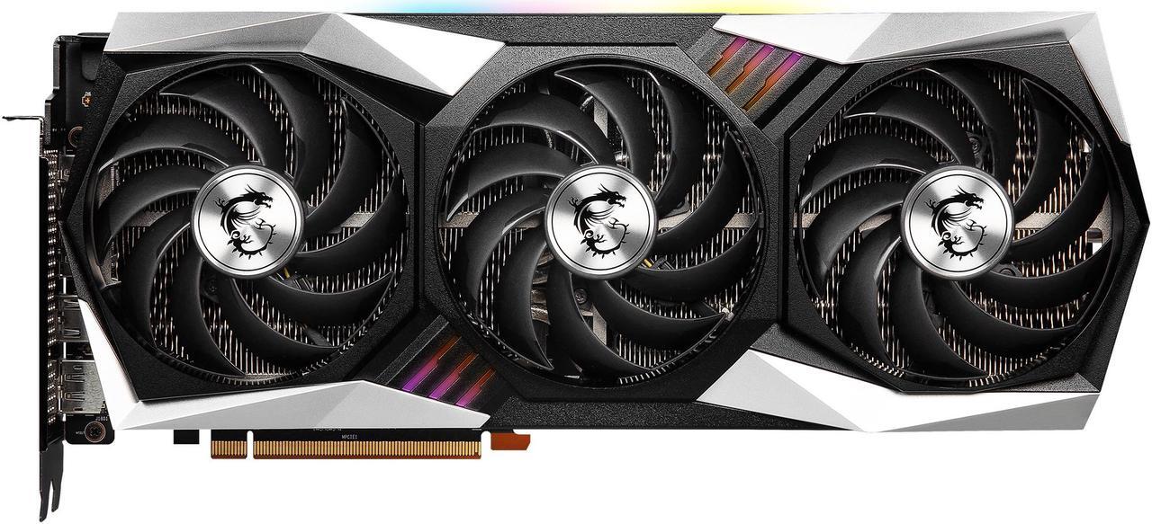Alt view image 3 of 11 - MSI Gaming Radeon RX 6750 XT 12GB GDDR6 PCI Express 4.0 Graphics Card RX 6750 XT GAMING X TRIO 12G