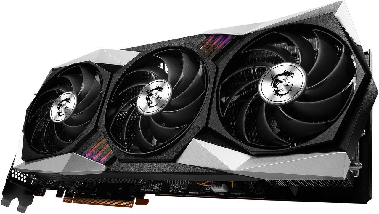 Alt view image 8 of 11 - MSI Gaming Radeon RX 6750 XT 12GB GDDR6 PCI Express 4.0 Graphics Card RX 6750 XT GAMING X TRIO 12G
