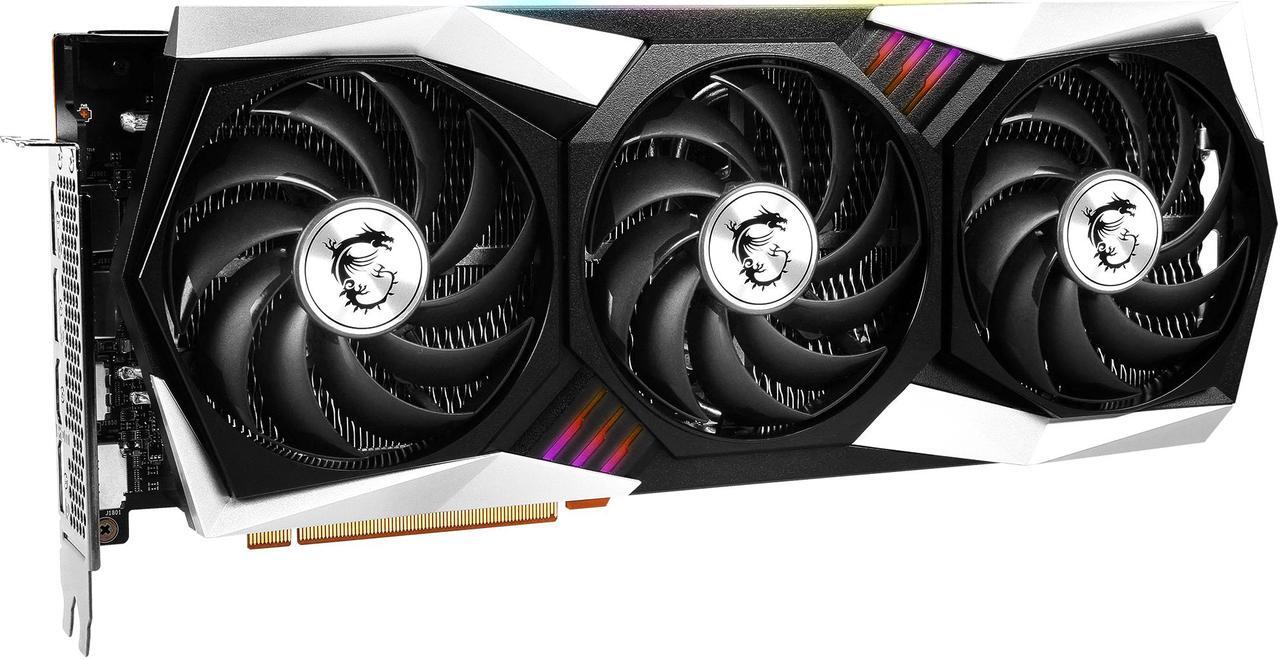 Alt view image 4 of 11 - MSI Gaming Radeon RX 6750 XT 12GB GDDR6 PCI Express 4.0 Graphics Card RX 6750 XT GAMING X TRIO 12G