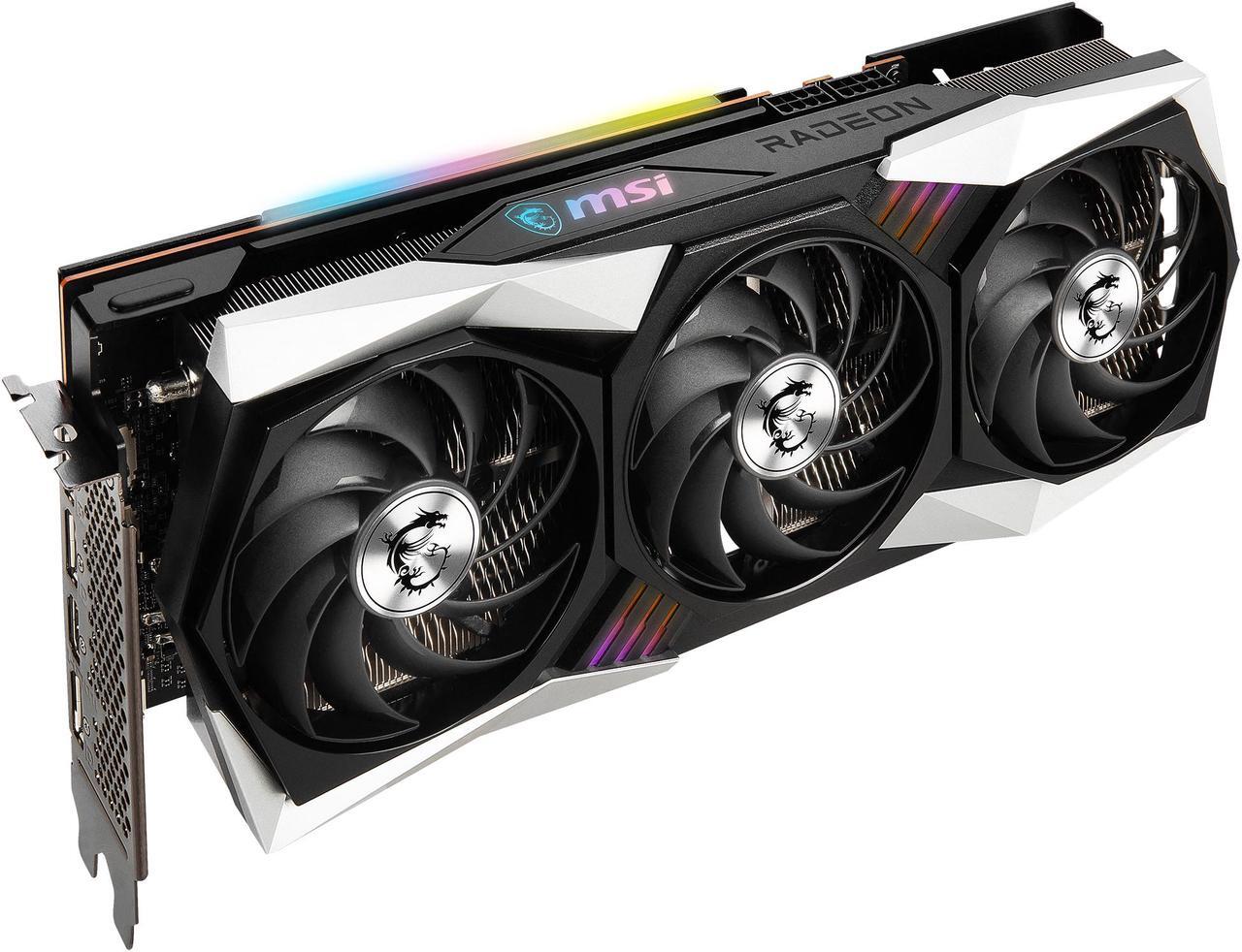 Alt view image 5 of 11 - MSI Gaming Radeon RX 6750 XT 12GB GDDR6 PCI Express 4.0 Graphics Card RX 6750 XT GAMING X TRIO 12G