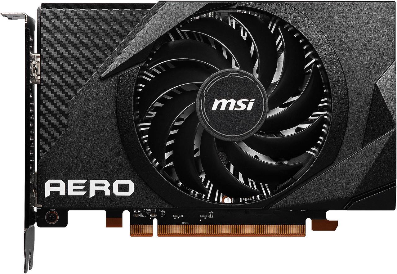 Main image of MSI Radeon RX 6400 4GB GDDR6 PCI Express 4.0 Graphics Card RX 6400 AERO ITX 4G
