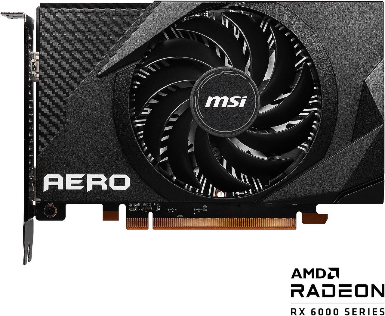 Alt view image 2 of 10 - MSI Radeon RX 6400 4GB GDDR6 PCI Express 4.0 Graphics Card RX 6400 AERO ITX 4G