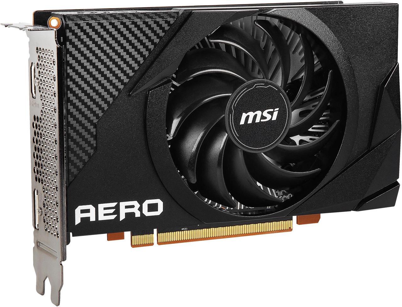 Alt view image 4 of 10 - MSI Radeon RX 6400 4GB GDDR6 PCI Express 4.0 Graphics Card RX 6400 AERO ITX 4G