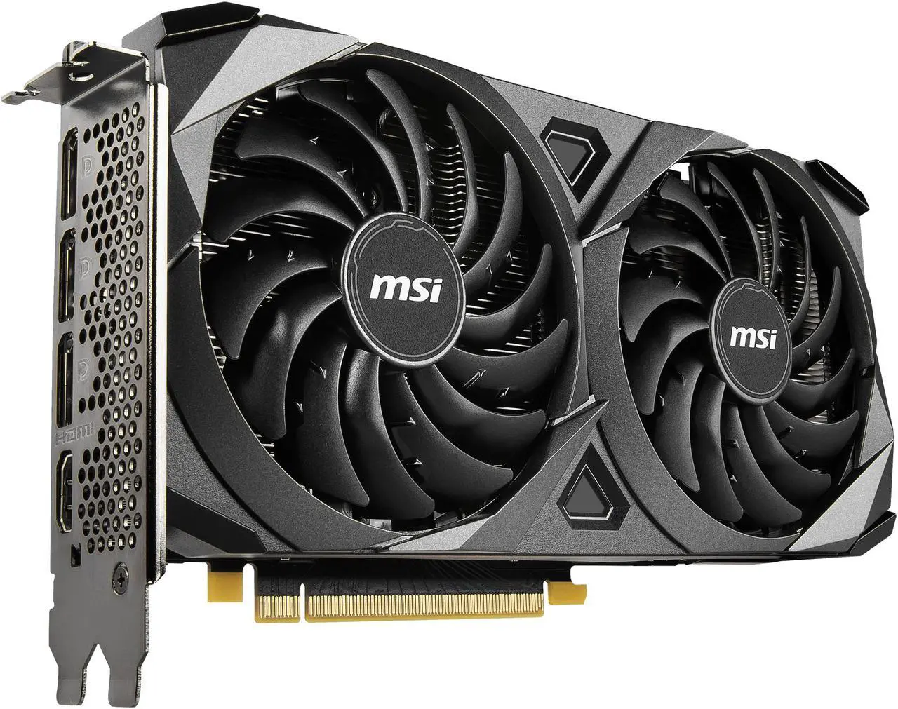 Alt view image 5 of 12 - MSI Ventus GeForce RTX 3060 Ti 8GB GDDR6 PCI Express 4.0 Graphics Card RTX 3060 Ti VENTUS 2X 8G OCV1 LHR