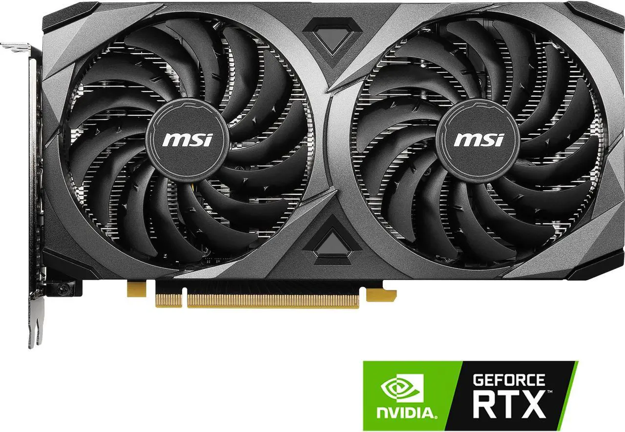 Main image of MSI Ventus GeForce RTX 3060 Ti 8GB GDDR6 PCI Express 4.0 Graphics Card RTX 3060 Ti VENTUS 2X 8G OCV1 LHR