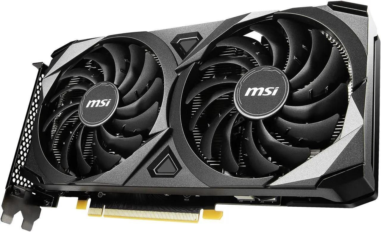 Alt view image 9 of 12 - MSI Ventus GeForce RTX 3060 Ti 8GB GDDR6 PCI Express 4.0 Graphics Card RTX 3060 Ti VENTUS 2X 8G OCV1 LHR