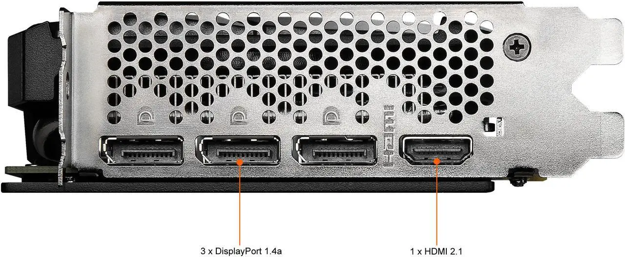 Alt view image 7 of 12 - MSI Ventus GeForce RTX 3060 Ti 8GB GDDR6 PCI Express 4.0 Graphics Card RTX 3060 Ti VENTUS 2X 8G OCV1 LHR