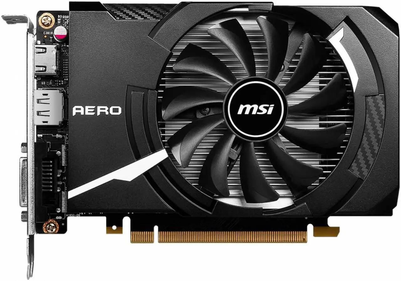 Main image of MSI AERO GeForce GTX 1630 4GB GDDR6 PCI Express 3.0 SLI Support ITX Graphics Card GTX 1630 AERO ITX 4G OC