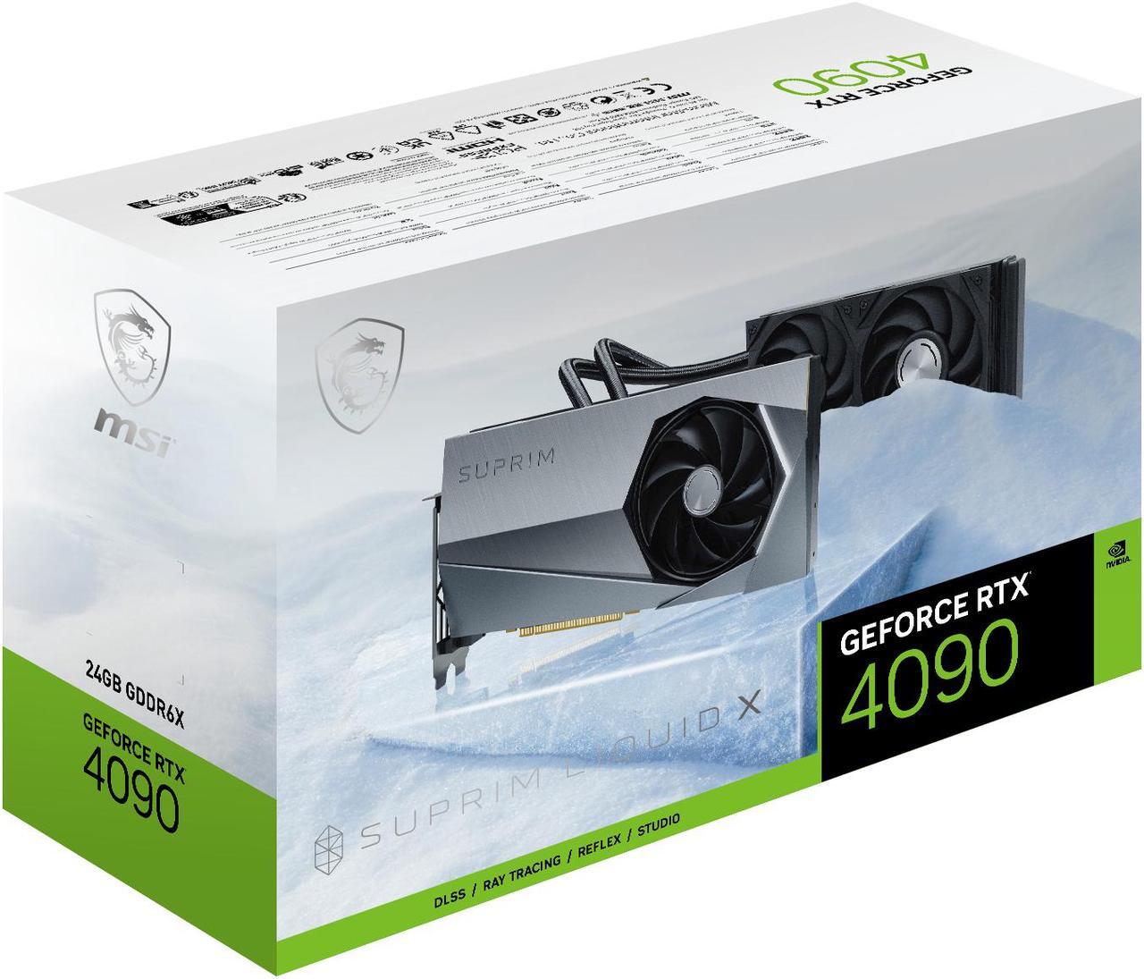 Alt view image 13 of 12 - MSI Suprim GeForce RTX 4090 24GB GDDR6X PCI Express 4.0 Video Card RTX 4090 SUPRIM LIQUID X 24G