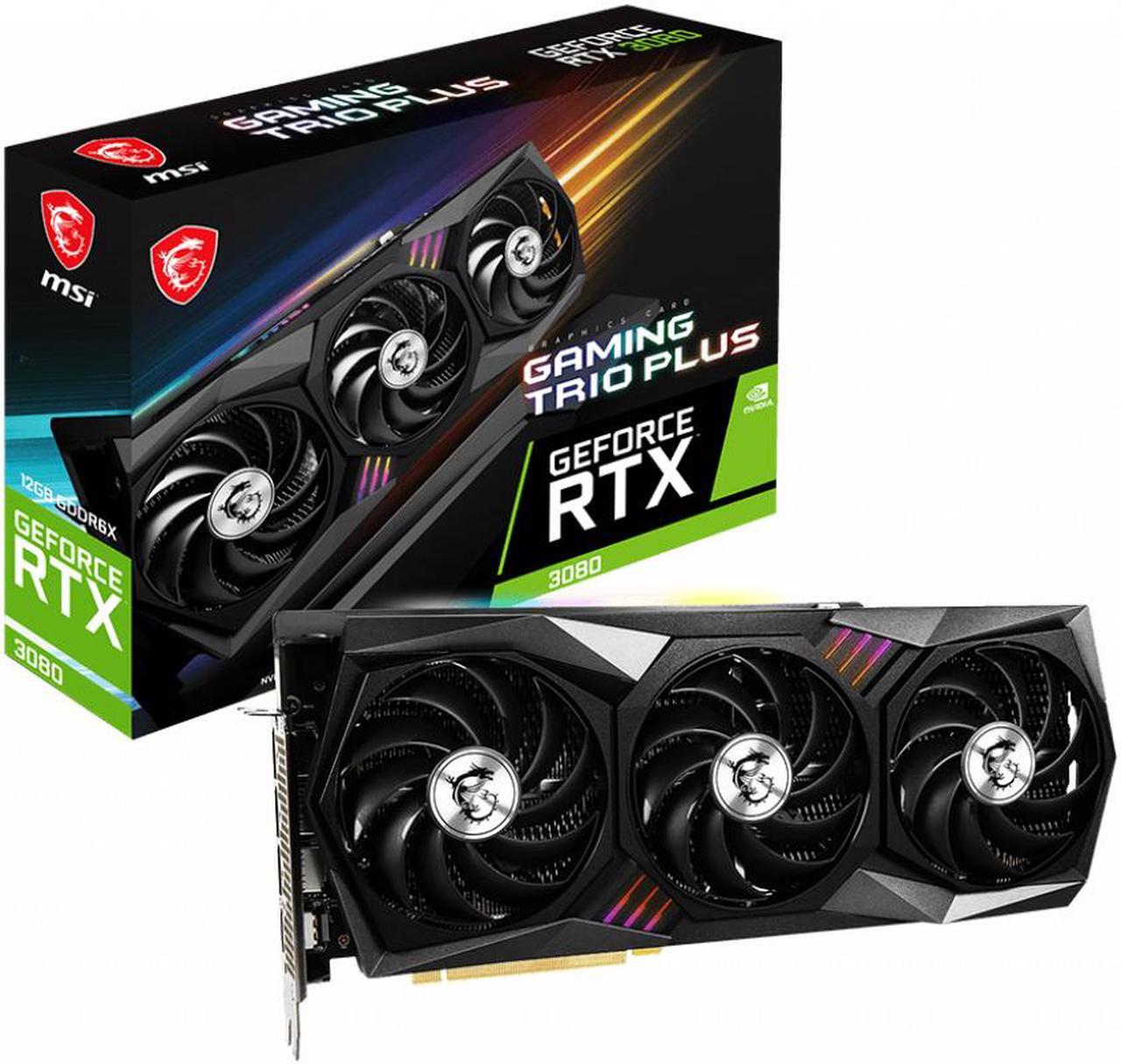 Alt view image 7 of 7 - MSI Gaming GeForce RTX 3080 12GB GDDR6X PCI Express 4.0 Graphics Card RTX 3080 GAMING TRIO PLUS 12G LHR