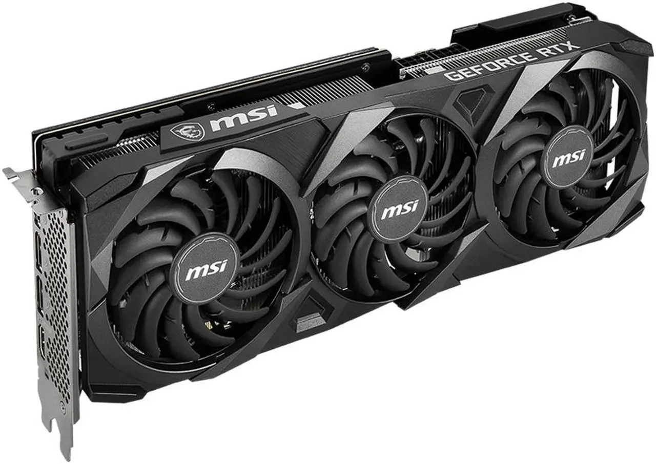 Alt view image 3 of 6 - MSI Ventus GeForce RTX 3060 Ti 8GB GDDR6X PCI Express 4.0 ATX Graphics Card RTX 3060 Ti VENTUS 3X 8GD6X OC