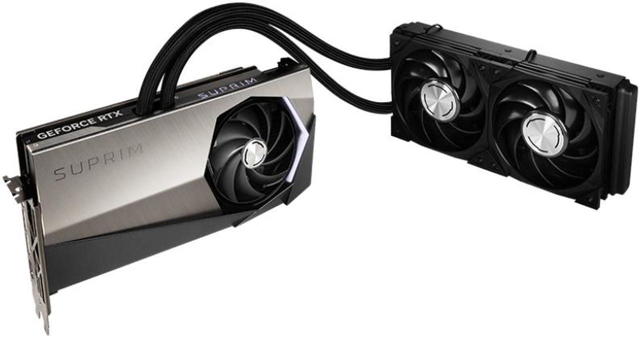 Alt view image 3 of 5 - MSI Suprim GeForce RTX 4090 24GB GDDR6X PCI Express 4.0 Graphics Card RTX 4090 SUPRIM LIQUID 24G