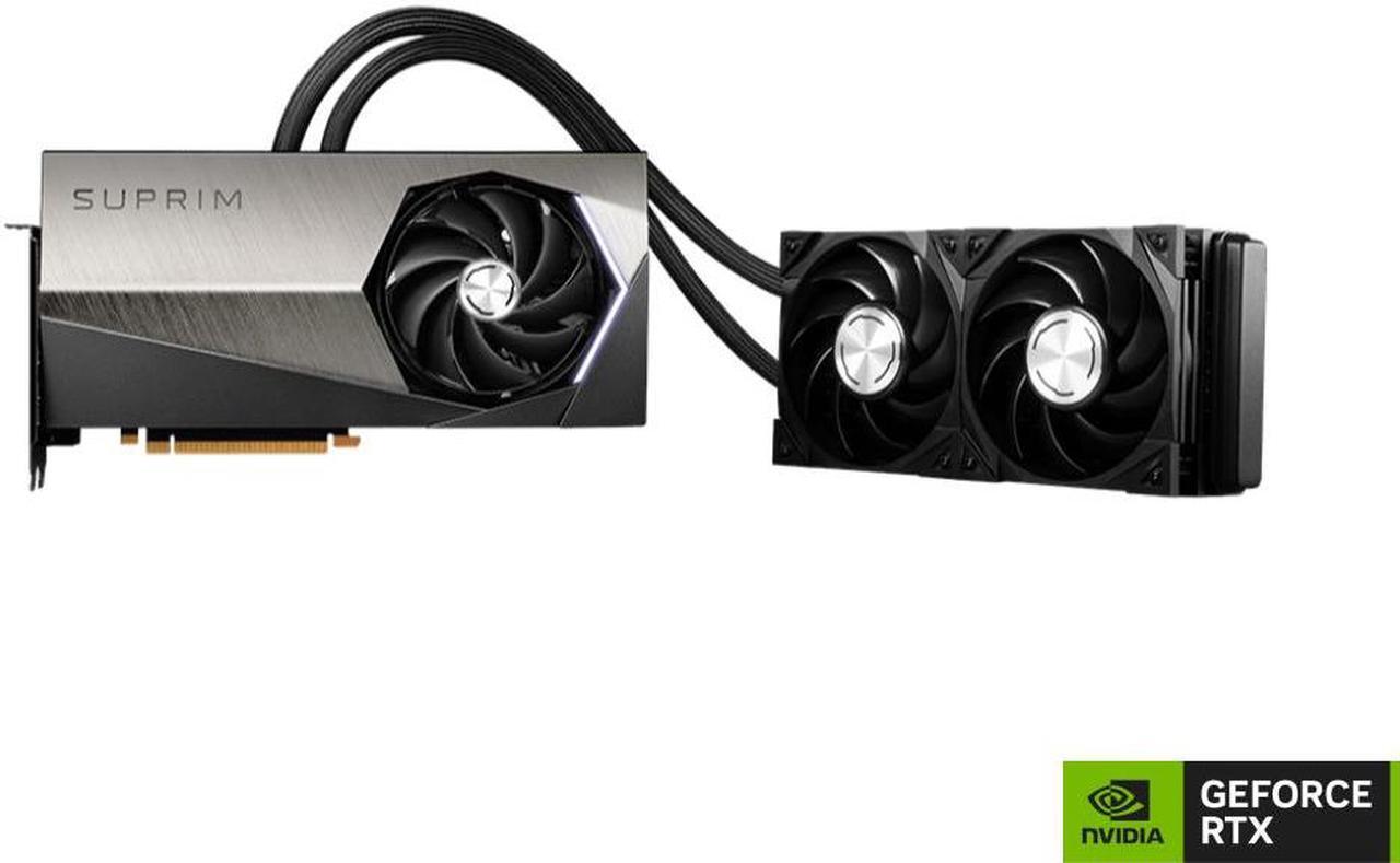 Alt view image 2 of 5 - MSI Suprim GeForce RTX 4090 24GB GDDR6X PCI Express 4.0 Graphics Card RTX 4090 SUPRIM LIQUID 24G