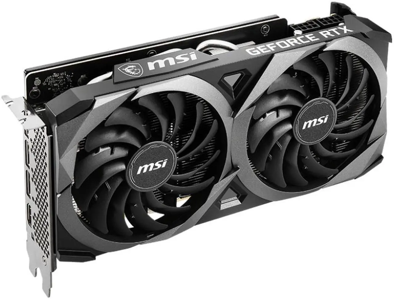 Alt view image 3 of 6 - MSI Ventus GeForce RTX 3060 Ti 8GB GDDR6X PCI Express 4.0 Graphics Card RTX 3060 TI VENTUS 2X 8GD6X OC