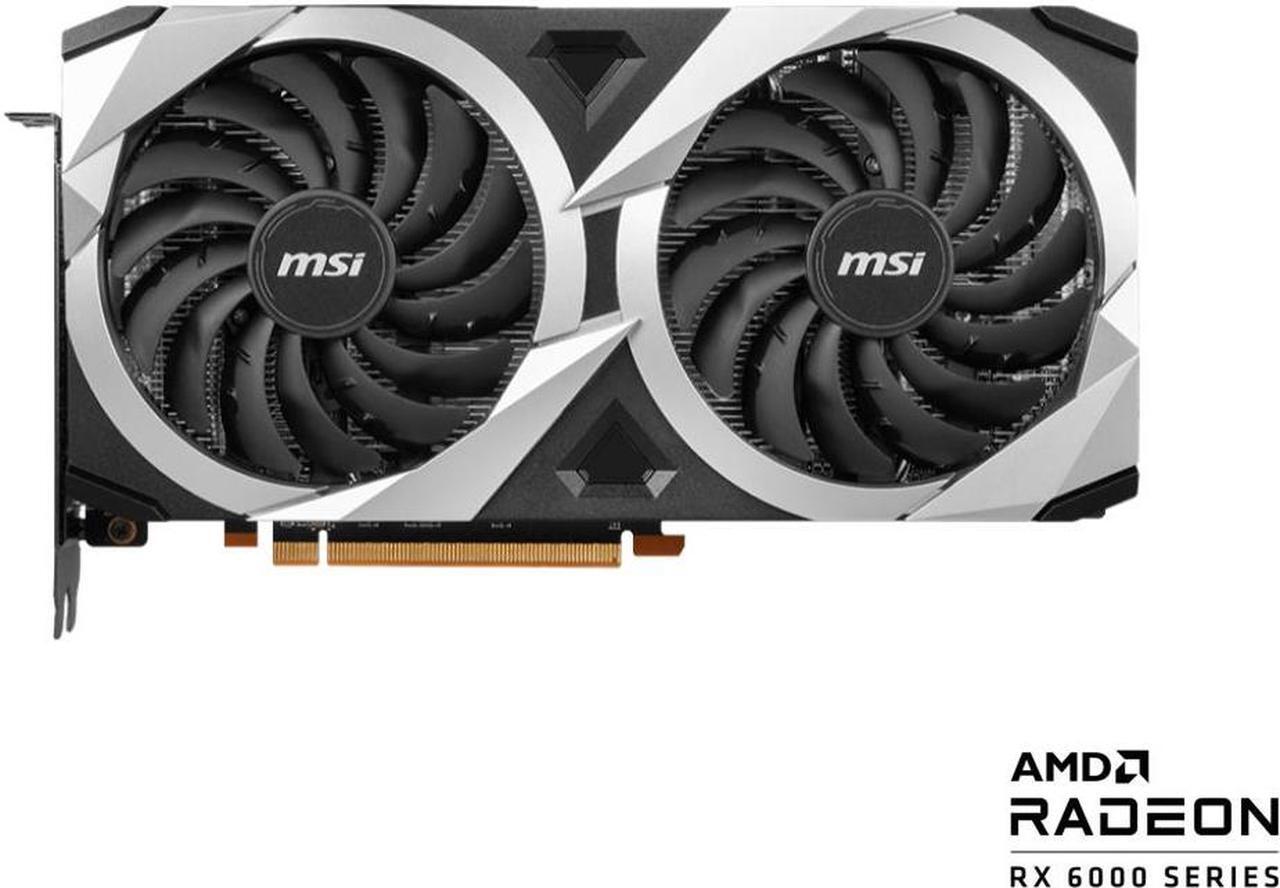 Alt view image 2 of 5 - MSI Mech Radeon RX 6750 XT 12GB GDDR6 PCI Express 4.0 ATX Graphics Card RX 6750 XT MECH 2X 12G V1