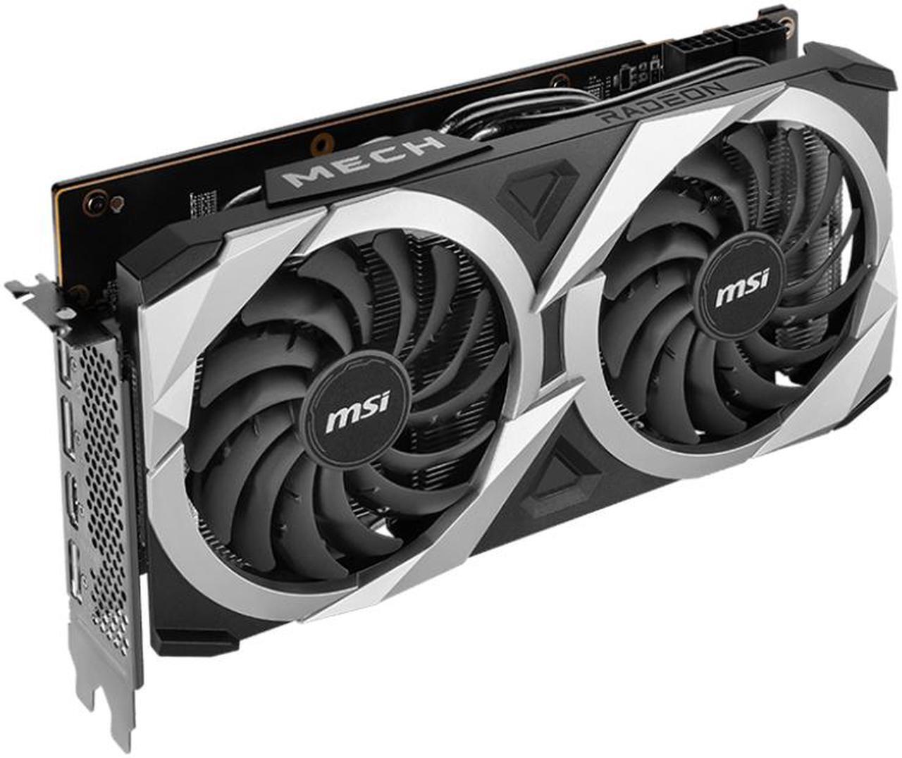 Alt view image 3 of 5 - MSI Mech Radeon RX 6750 XT 12GB GDDR6 PCI Express 4.0 ATX Graphics Card RX 6750 XT MECH 2X 12G V1