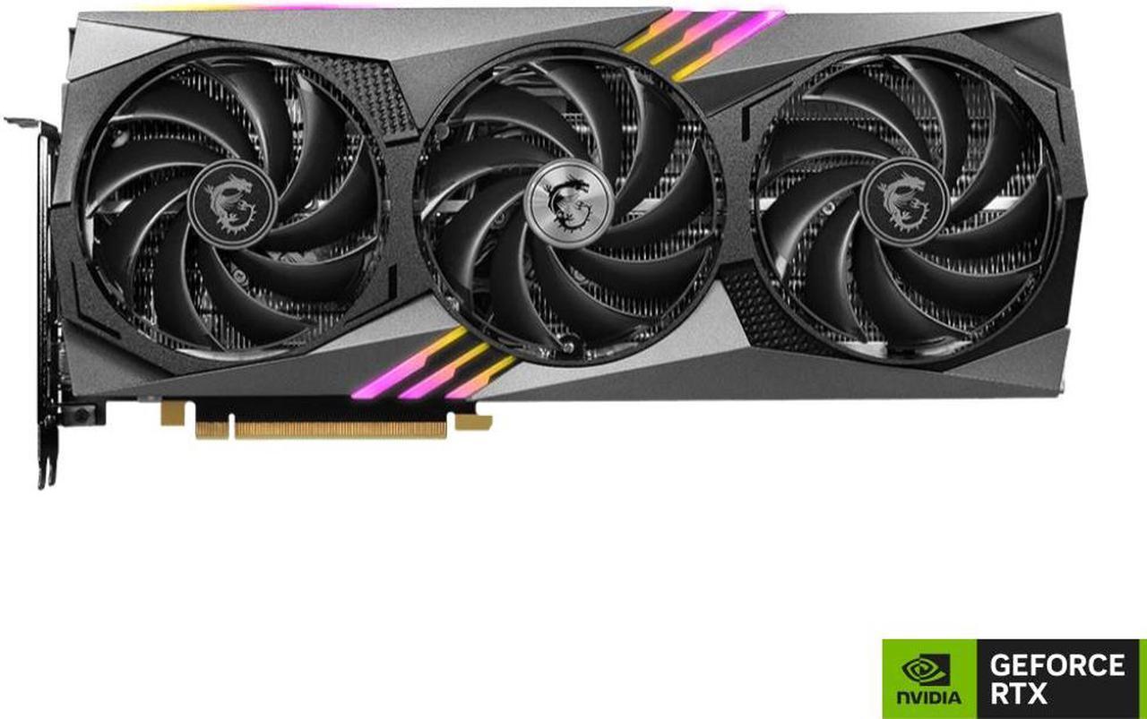 Alt view image 2 of 7 - MSI Gaming GeForce RTX 4070 12GB GDDR6X PCI Express 4.0 ATX Graphics Card RTX 4070 GAMING TRIO 12G