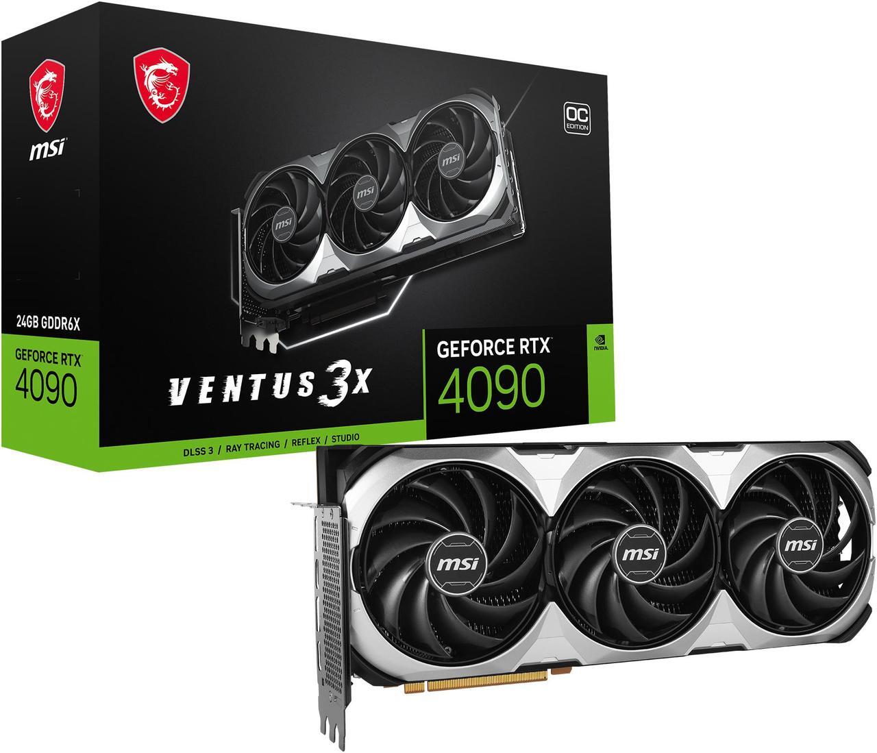 Alt view image 12 of 12 - MSI Ventus GeForce RTX 4090 24GB GDDR6X PCI Express 4.0 Video Card RTX 4090 VENTUS 3X E 24G OC