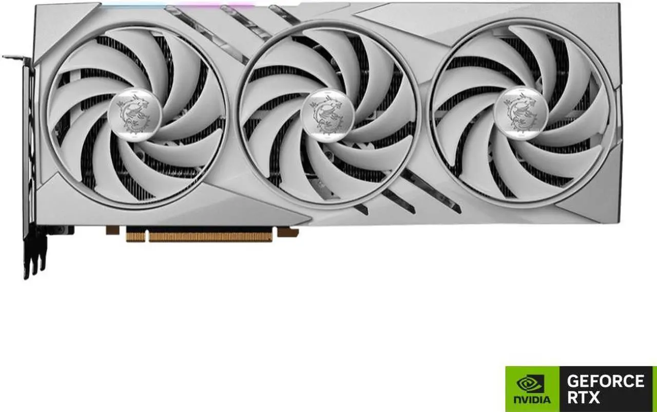 Alt view image 2 of 8 - MSI Gaming GeForce RTX 4080 16GB GDDR6X PCI Express 4.0 ATX Graphics Card RTX 4080 16GB GAMING X SLIM WHITE