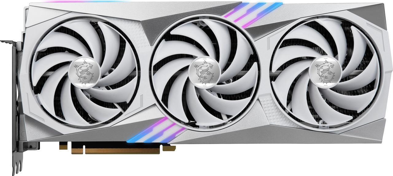 MSI Gaming GeForce RTX 4070 Ti SUPER 16GB GDDR6X PCI Express 4.0 ATX Video Card RTX 4070 Ti SUPER 16G GAMING X TRIO WHITE