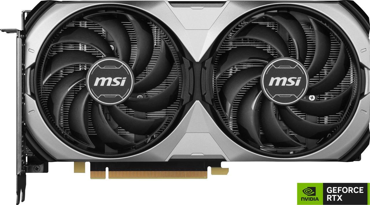 Alt view image 2 of 11 - MSI Ventus GeForce RTX 4070 SUPER 12GB GDDR6X PCI Express 4.0 ATX Graphics Card RTX 4070 SUPER 12G VENTUS 2X