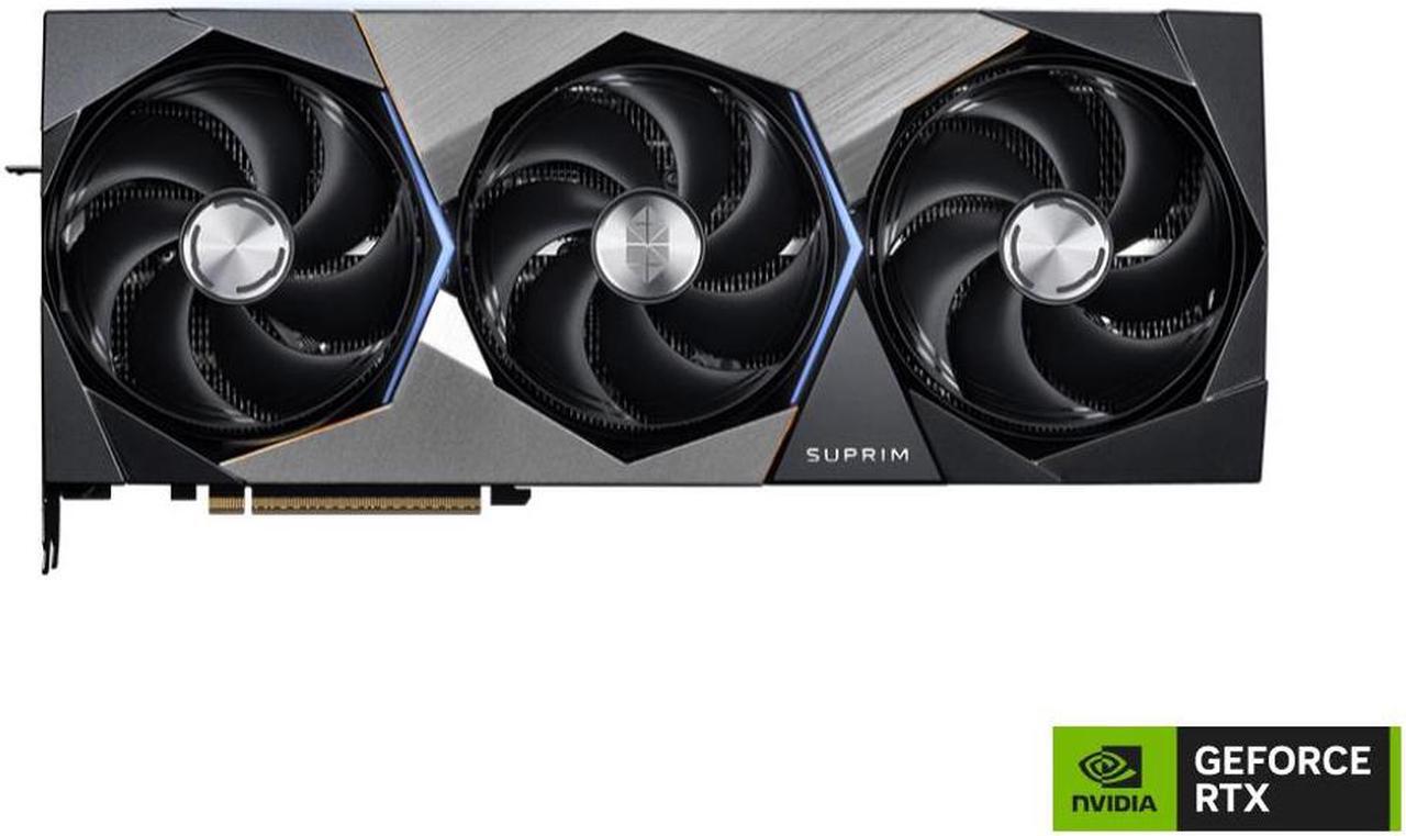Alt view image 2 of 7 - MSI Suprim GeForce RTX 5080 16GB GDDR7 PCI Express 5.0 Graphics Card RTX 5080 16G SUPRIM SOC