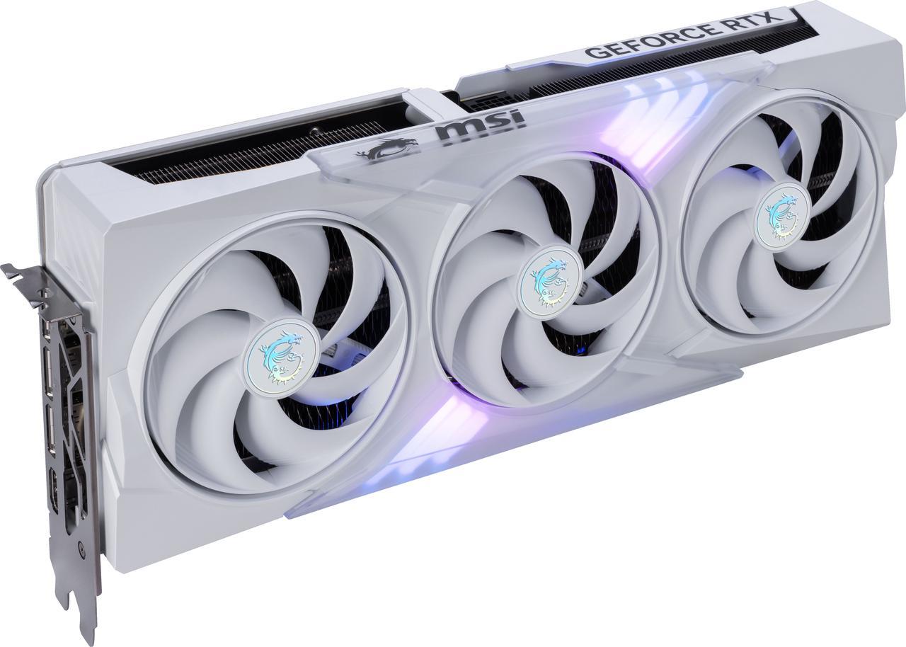 Alt view image 6 of 13 - MSI Gaming GeForce RTX 5080 16GB GDDR7 PCI Express 5.0 Graphics Card RTX 5080 16G GAMING TRIO OC WHITE