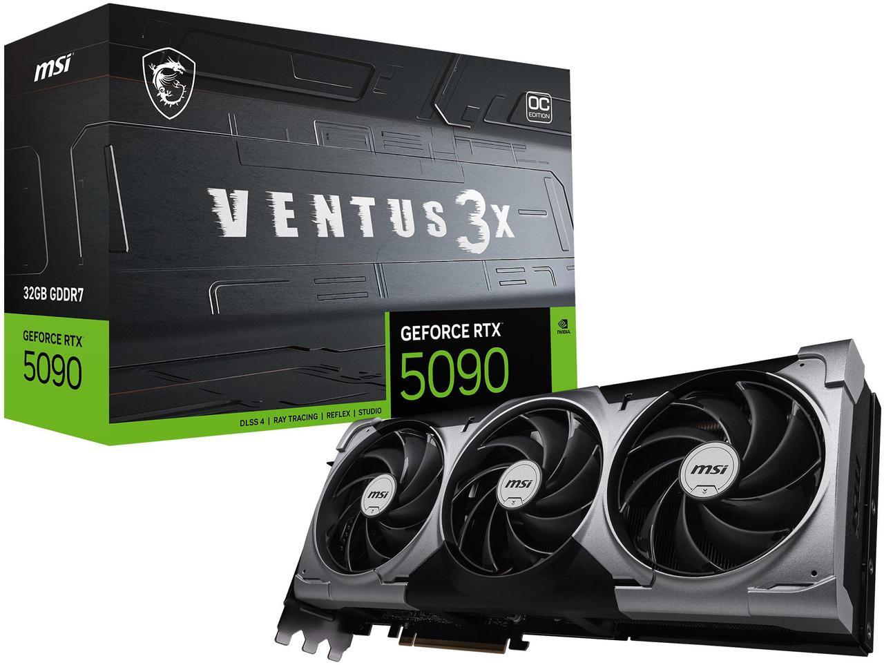 Alt view image 11 of 11 - MSI Ventus GeForce RTX 5090 32GB GDDR7 PCI Express 5.0 Graphics Card RTX 5090 32G VENTUS 3X OC