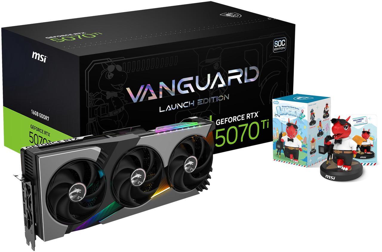 Alt view image 13 of 13 - MSI GeForce RTX 5070 Ti 16G VANGUARD SOC LAUNCH EDITION including Lucky Blind Box