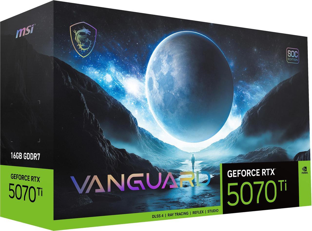 Alt view image 12 of 13 - MSI VANGUARD GeForce RTX 5070 Ti 16GB GDDR7 PCI Express 5.0 Graphics Card RTX 5070 Ti 16G VANGUARD SOC