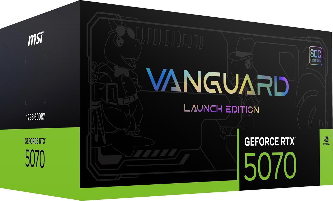 Alt view image 13 of 15 - MSI GeForce RTX 5070 12G VANGUARD SOC LAUNCH EDITION including Lucky Blind Box