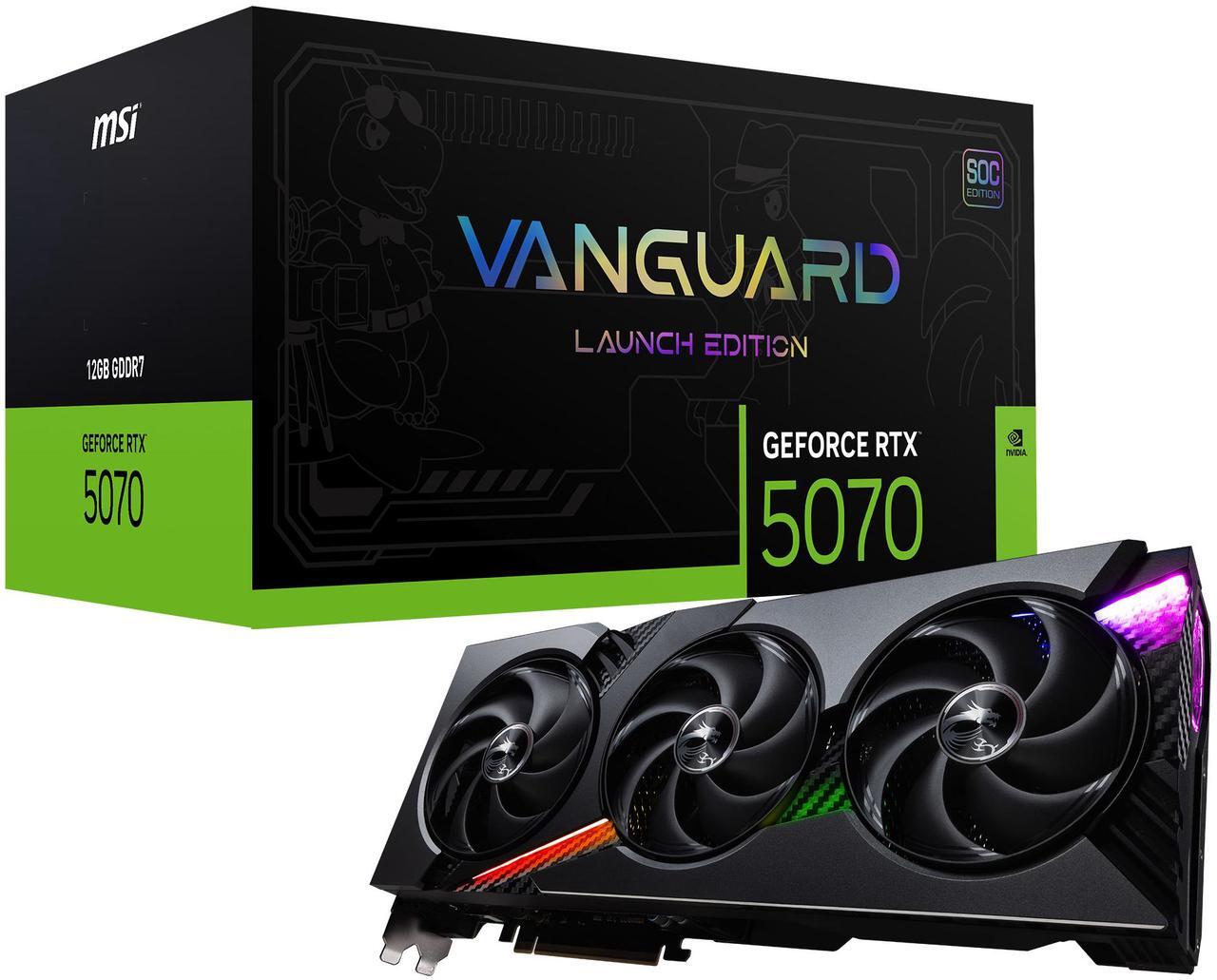Alt view image 14 of 15 - MSI GeForce RTX 5070 12G VANGUARD SOC LAUNCH EDITION including Lucky Blind Box