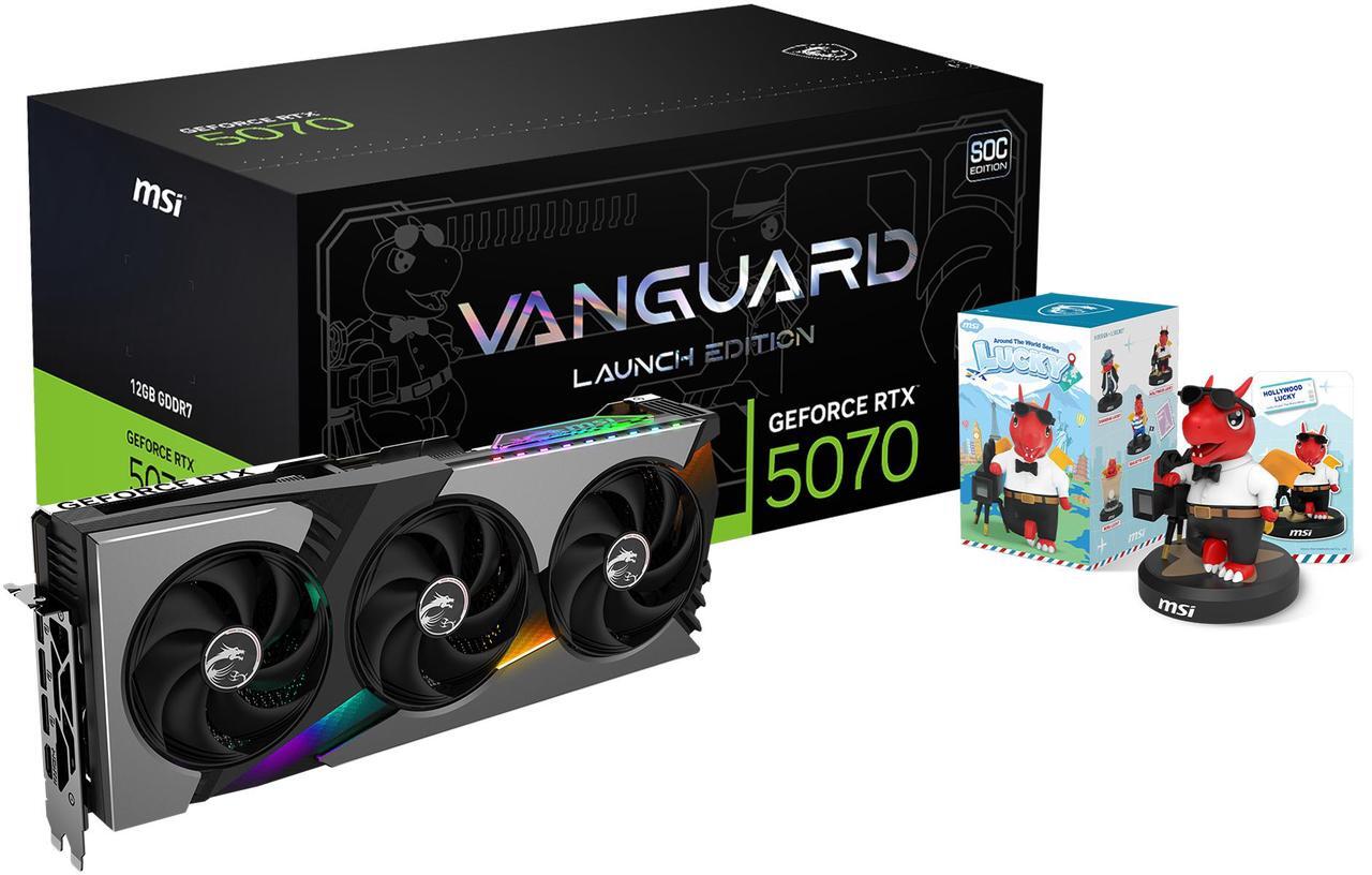 Alt view image 15 of 15 - MSI GeForce RTX 5070 12G VANGUARD SOC LAUNCH EDITION including Lucky Blind Box