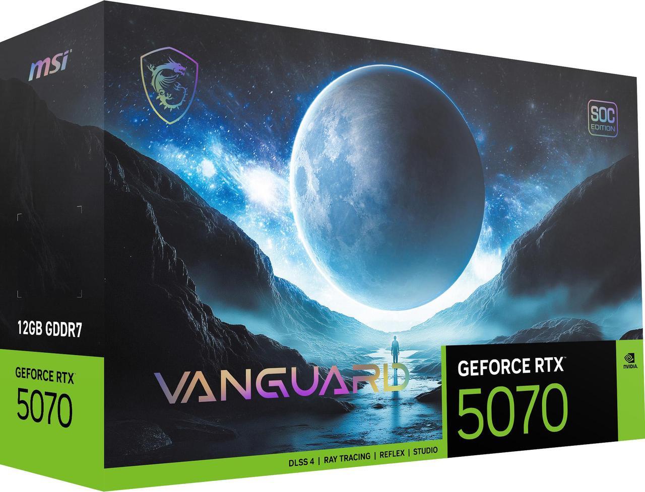 Alt view image 12 of 13 - MSI VANGUARD GeForce RTX 5070 12GB GDDR7 PCI Express 5.0 Graphics Card RTX 5070 12G VANGUARD SOC