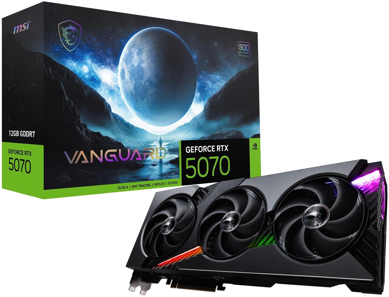 Alt view image 13 of 13 - MSI VANGUARD GeForce RTX 5070 12GB GDDR7 PCI Express 5.0 Graphics Card RTX 5070 12G VANGUARD SOC