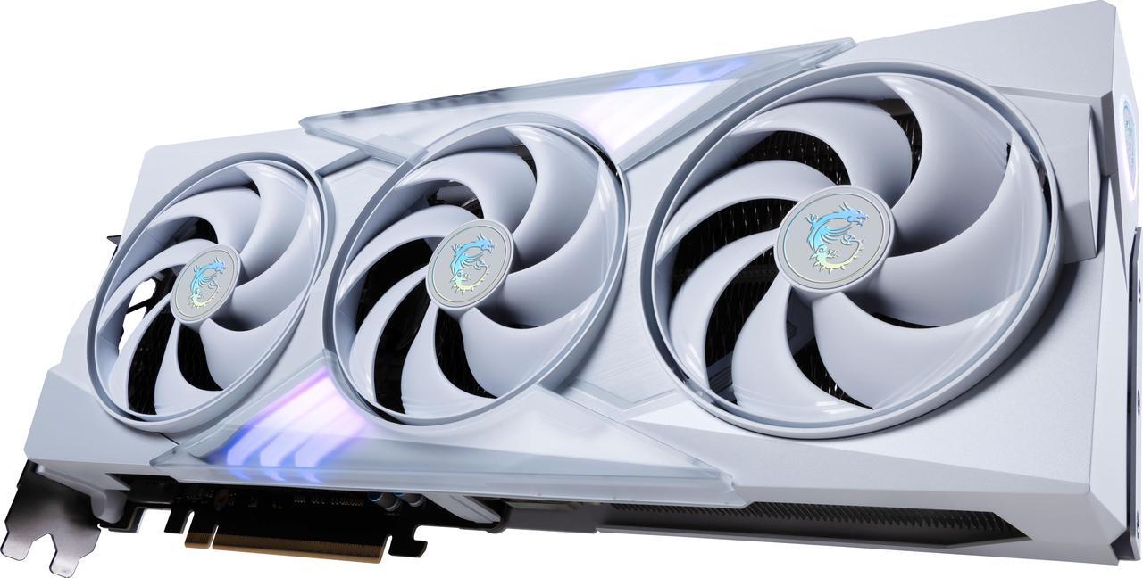 Alt view image 4 of 12 - MSI Gaming GeForce RTX 5070 12GB GDDR7 PCI Express 5.0 Graphics Card RTX 5070 12G GAMING TRIO OC WHITE