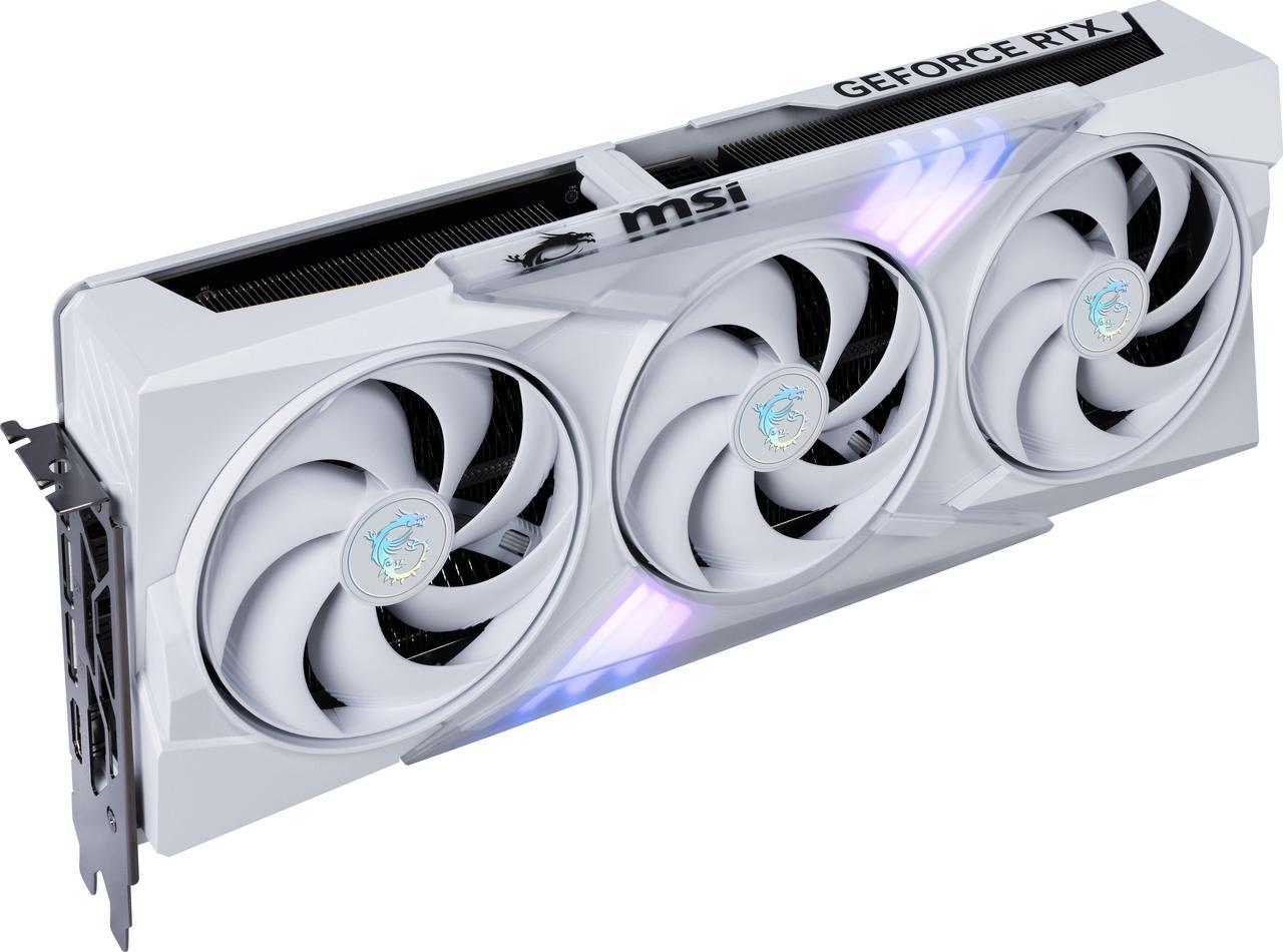Alt view image 6 of 12 - MSI Gaming GeForce RTX 5070 12GB GDDR7 PCI Express 5.0 Graphics Card RTX 5070 12G GAMING TRIO OC WHITE