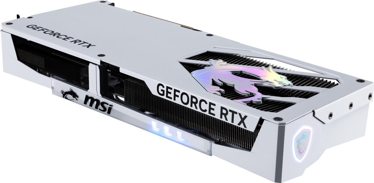 Alt view image 8 of 12 - MSI Gaming GeForce RTX 5070 12GB GDDR7 PCI Express 5.0 Graphics Card RTX 5070 12G GAMING TRIO OC WHITE