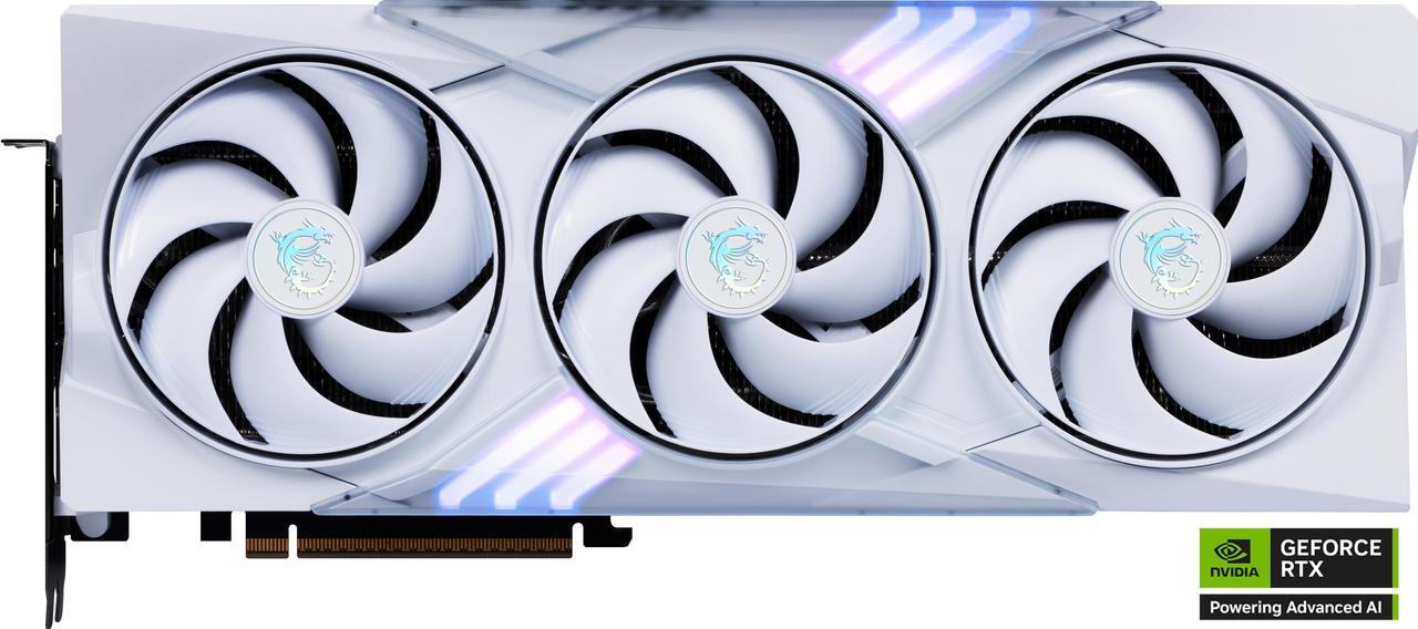 Alt view image 2 of 12 - MSI Gaming GeForce RTX 5070 12GB GDDR7 PCI Express 5.0 Graphics Card RTX 5070 12G GAMING TRIO OC WHITE