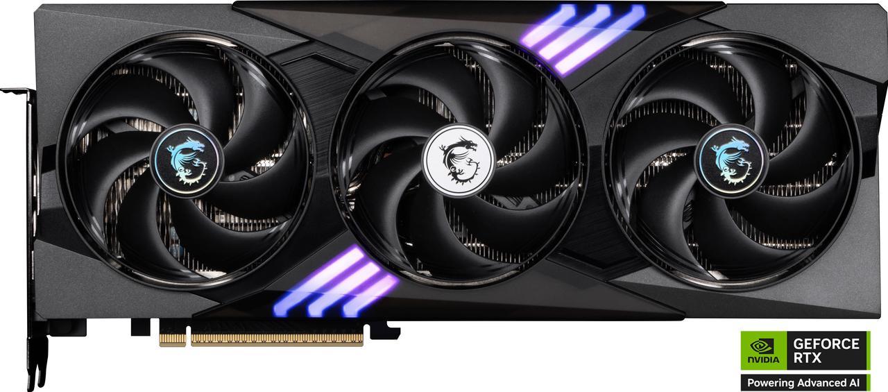 Alt view image 2 of 13 - MSI Gaming GeForce RTX 5070 12GB GDDR7 PCI Express 5.0 Graphics Card RTX 5070 12G GAMING TRIO OC