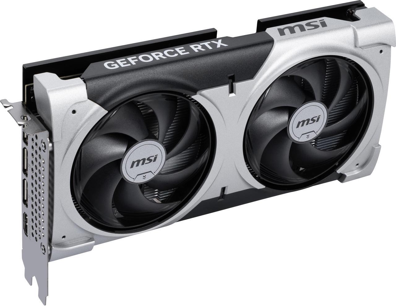 Alt view image 6 of 9 - MSI Ventus GeForce RTX 5060 Ti 16GB GDDR7 PCI Express 5.0 x 16 (use x8) Graphics Card RTX 5060 Ti 16G VENTUS 2X OC PLUS
