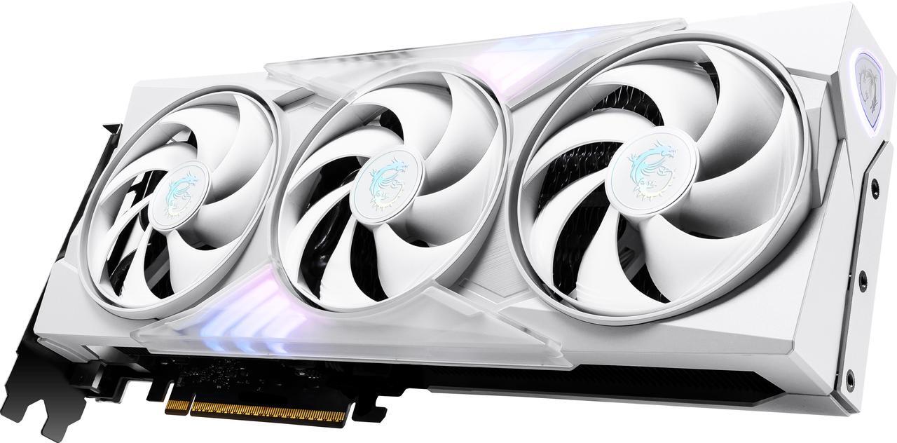 Alt view image 4 of 12 - MSI Gaming GeForce RTX 5060 8GB GDDR7 PCI Express 5.0 x 16 (use x8) Graphics Card RTX 5060 8G GAMING TRIO OC WHITE