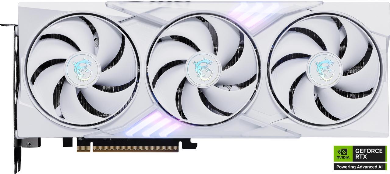 Alt view image 2 of 12 - MSI Gaming GeForce RTX 5060 8GB GDDR7 PCI Express 5.0 x 16 (use x8) Graphics Card RTX 5060 8G GAMING TRIO OC WHITE
