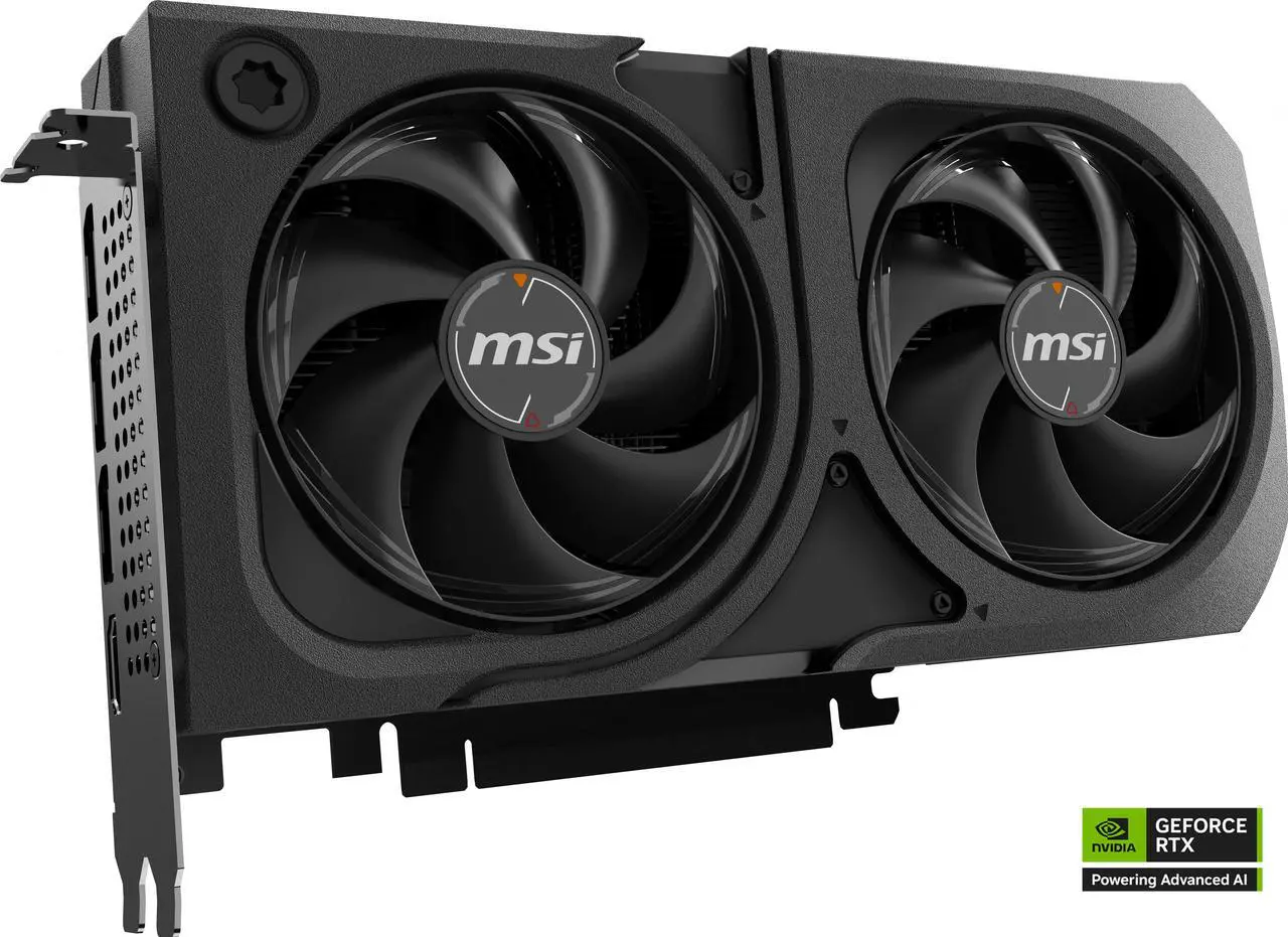 Alt view image 2 of 2 - MSI SHADOW GeForce RTX 5060 Ti 8GB GDDR7 PCI Express 5.0 Graphics Card RTX 5060 Ti 8G SHADOW 2X OC PLUS