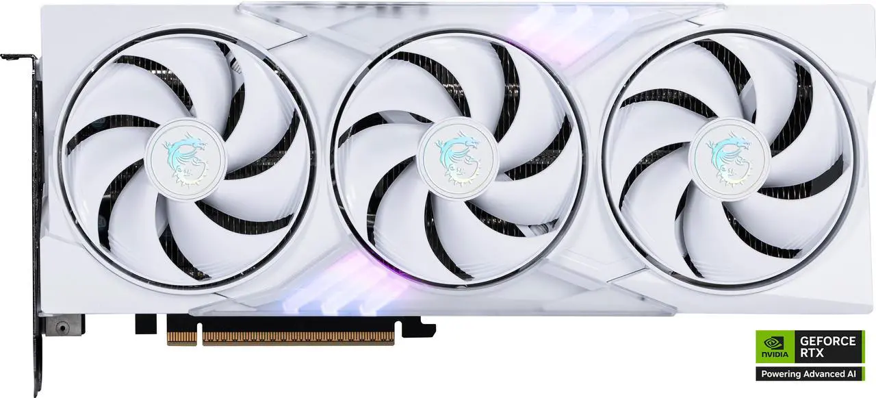 Alt view image 2 of 11 - MSI Gaming GeForce RTX 5060 Ti 8GB GDDR7 PCI Express 5.0 x 16 (use x8) Graphics Card RTX 5060 Ti 8G GAMING TRIO OC WHITE
