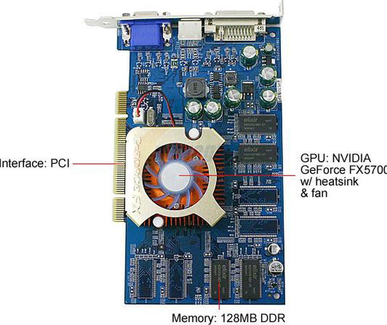 Alt view image 2 of 6 - Apollo GeForce FX 5700LE 128MB DDR PCI Graphics Card BLOODY MONSTER 3 GEFORCE FX 5700